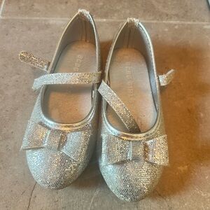 BCBGirls Silver Glitter Kids Dress Shoes